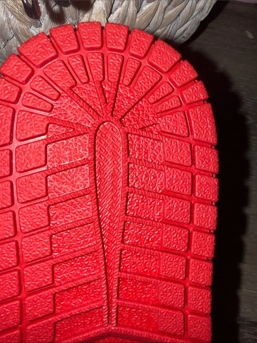 Jordan Red and Black High-Top Sneakers